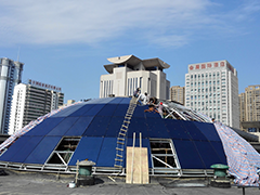 陜西省美術博物館采光頂玻璃幕墻改造工程